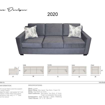 2020 grey upholstered sofa