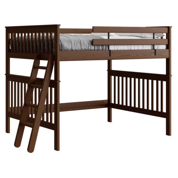 B4708-loft-bed-mission-style-queen-size-brindle