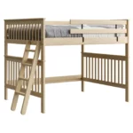 U4708-unfinished - loft-bed-mission-style-queen