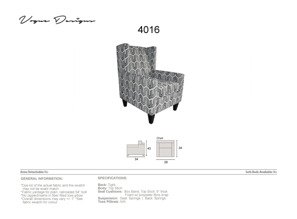 4016 chair made in Canada