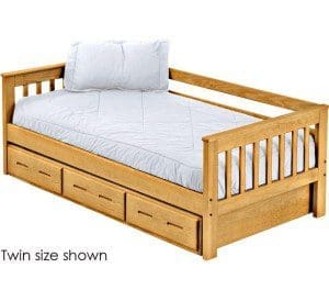 mission day bed with storage option