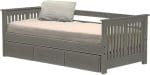 GRAPHITE day bed with trundle - Hand made in Canada