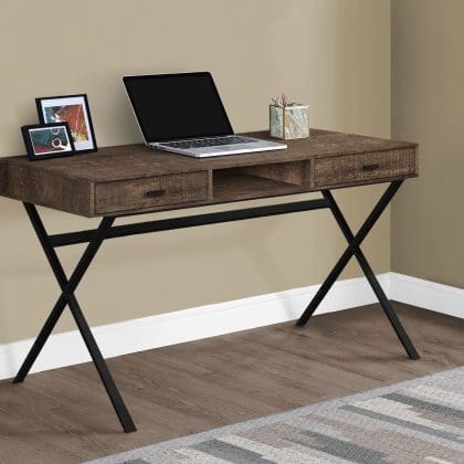 48" Computer desk - Brown wood