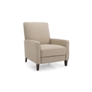 7612 kick back chair by Decor-Rest. Hand made in Canada. Fabric or top grain leather.