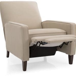 7612 kick back chair by Decor-Rest. Hand made in Canada. Fabric or top grain leather.