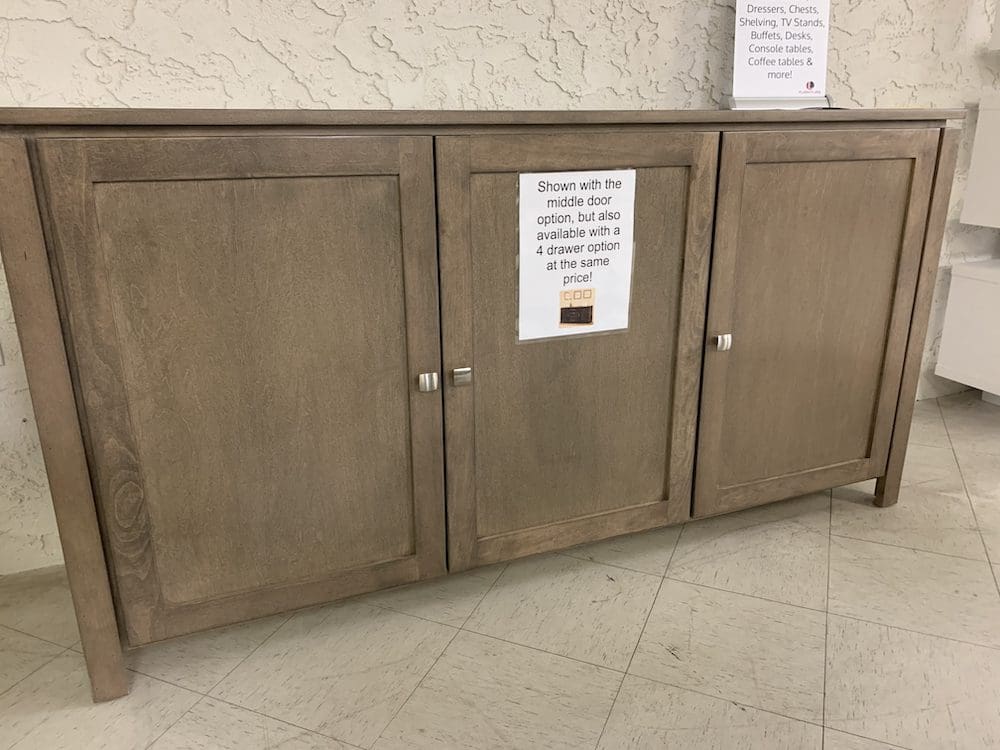 NO.1100 SOLID MAPLE WOOD CUSTOM MADE Buffets L Furniture Kelowna