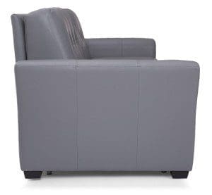 3T Queen bed in top grain leather - Made in Canada by Decor-Rest