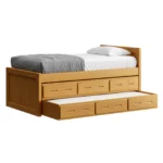 A4011-4019-4118-bed-panel-style-captains-height-39-inch-headboard-26-inch-footboardwith-3-drawer-underbed-unit-and-trundle-bed-twin-size-classic