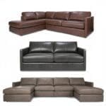 3068 leather sofa : sectional