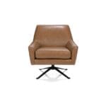 3097 leather swivel chair - full front