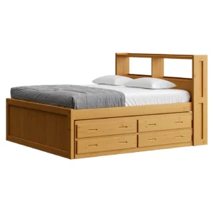 A4655-4913-bed-bookcase-headboard-with-4-drawer-underbed-unit-king-size-classic-finish