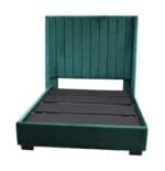 Platform bed option. No box spring required. No storage offered.