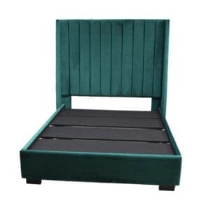Platform bed option. No box spring required. No storage offered.