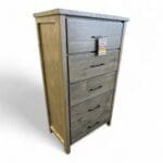 PINEWOOD 5 DRAWER CHEST FRONT- MADE IN CANADA - ALL REAL WOOD
