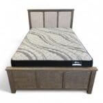 PINEWOOD BED FRONT VIEW- MADE IN CANADA - ALL REAL WOOD