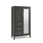 4700 Armoire all wood. Choose colour and handle. Made in Vancouver, BC. Full extension glide drawers and no particle board or MDF. Just real wood.