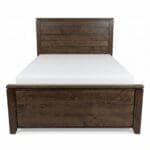 4700 Solid wood bed frame. Also available as a chest bed in your choice of colour and handles. Made in Vancouver, BC. No particle board or MDF. Full extension glide drawers.